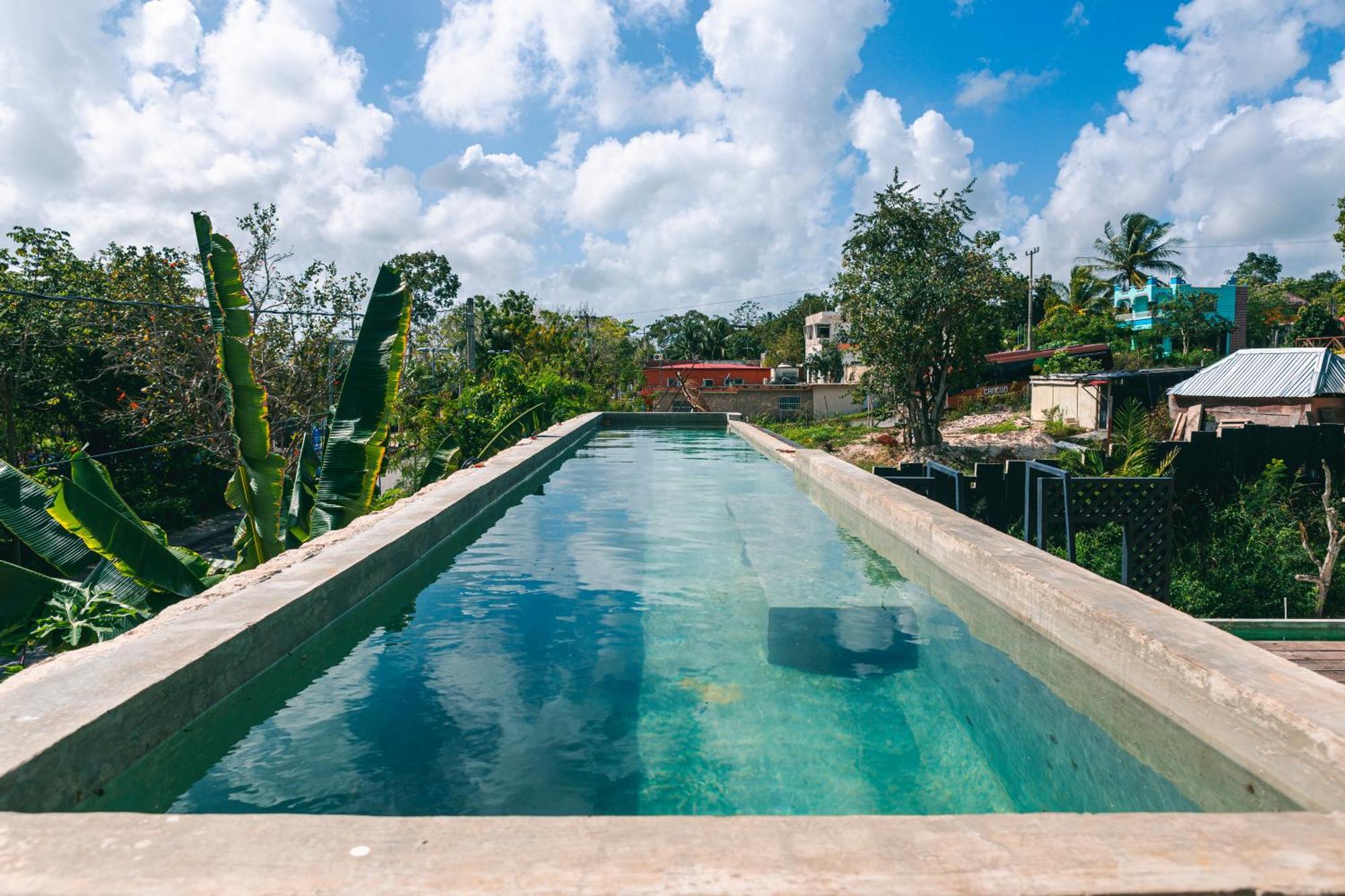Hotel Makaaba Eco-Boutique 巴卡拉尔 外观 照片 Swimming pool at the hotel